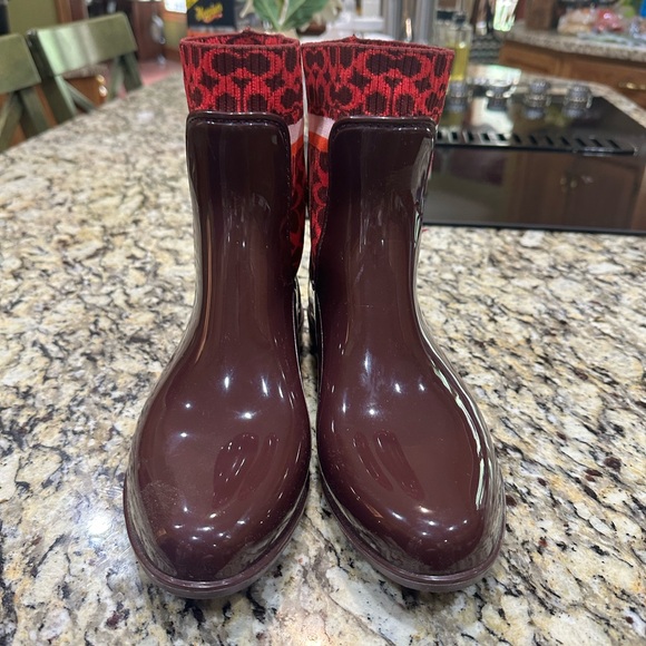COACH Chelsea Rain Boots - Picture 1 of 8